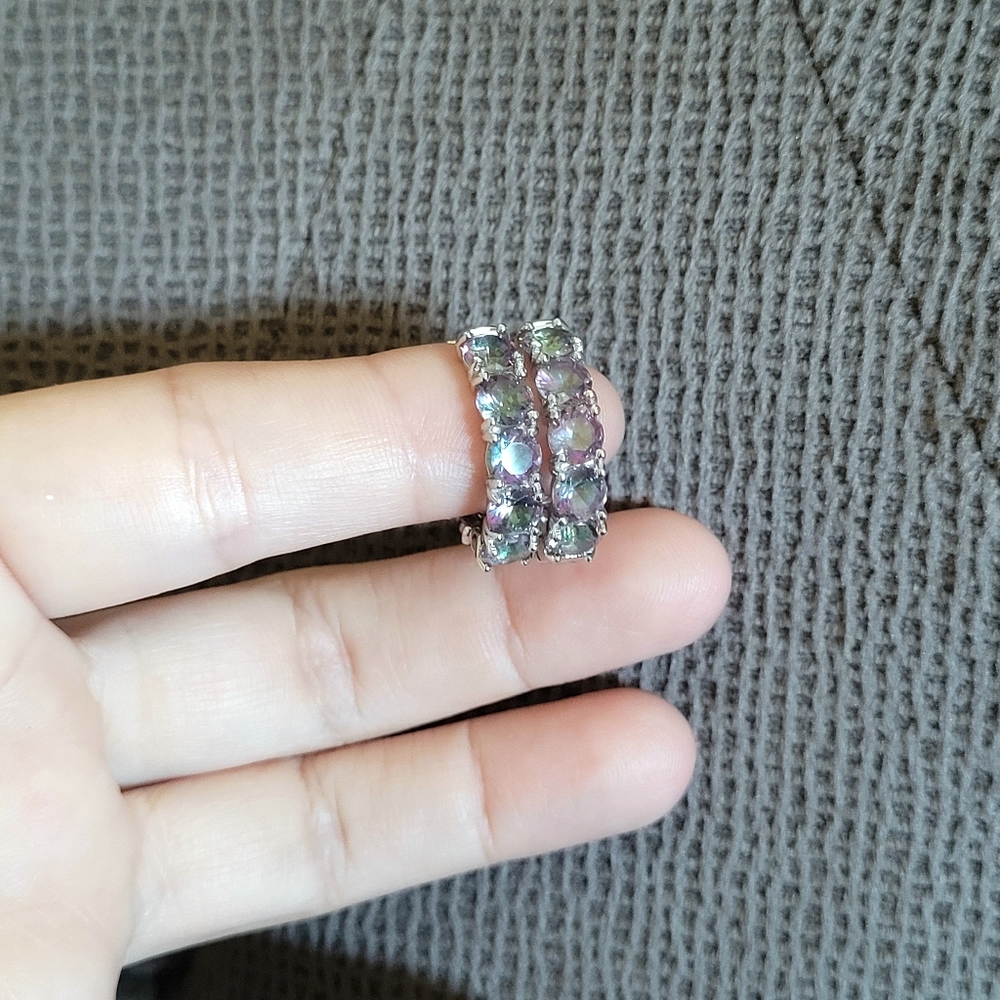 Cote d'Argent Mystic🧙‍♂️ Quartz Hoops - NWT - Picture 7 of 13